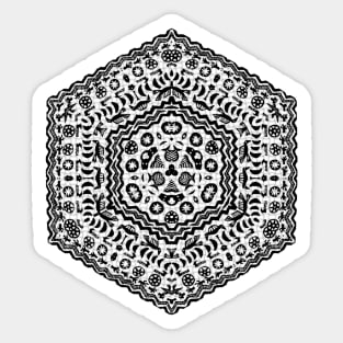 Symetrical Bogolon Mud Cloth Design Sticker